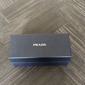 Prada Box, sunglasses, black, white, designer, luxury